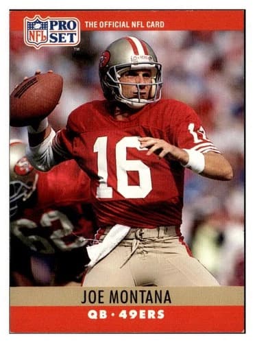1990 Pro Set Joe Montana #293