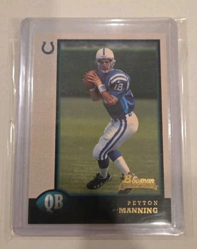 1998 Bowman Peyton Manning Rookie Card #1