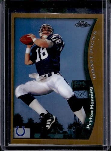 1998 Topps Chrome Peyton Manning Rookie Card #165