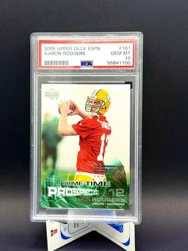 2005 Upper Deck ESPN Aaron Rodgers Rookie Card #101