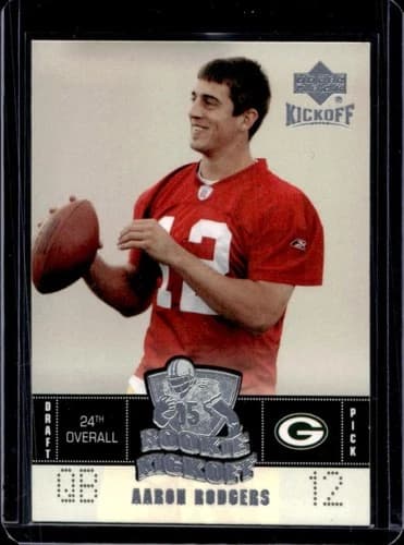 2005 Upper Deck Kickoff Aaron Rodgers Rookie Card #91