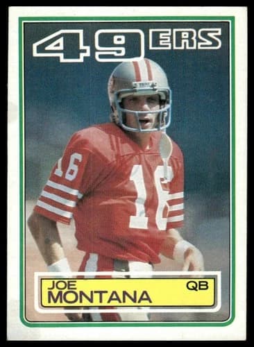 1983 Topps Joe Montana #169