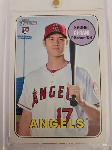 2018 Topps Heritage Shohei Ohtani Rookie Card #600