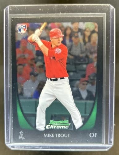 2011 Bowman Chrome Mike Trout Rookie Card #175