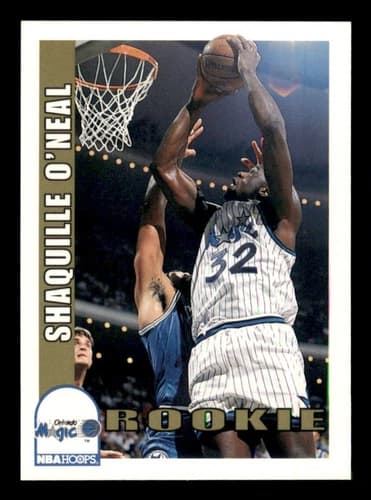 1992-93 NBA Hoops Shaquille O'Neal Rookie Card #442