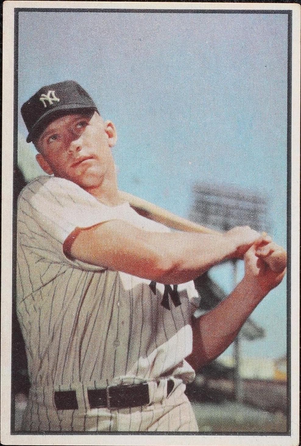 1953 Bowman Color Mickey Mantle #59