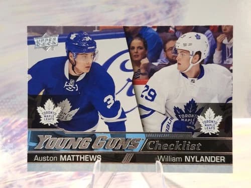 2016-17 Upper Deck Young Guns Checklist Auston Matthews / William Nylander #250