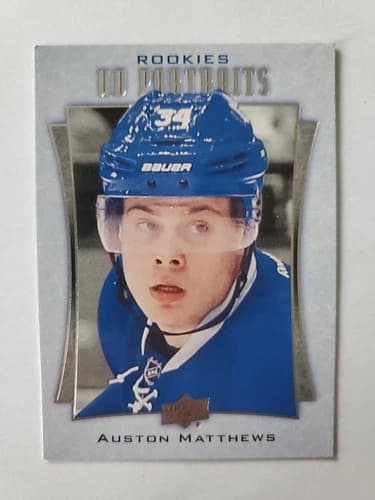 2016-17 Upper Deck Rookie Portraits Auston Matthews Rookie Card #P-110