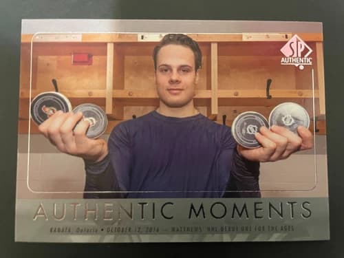 2016-17 SP Authentic Authentic Moments Auston Matthews Rookie Card #111