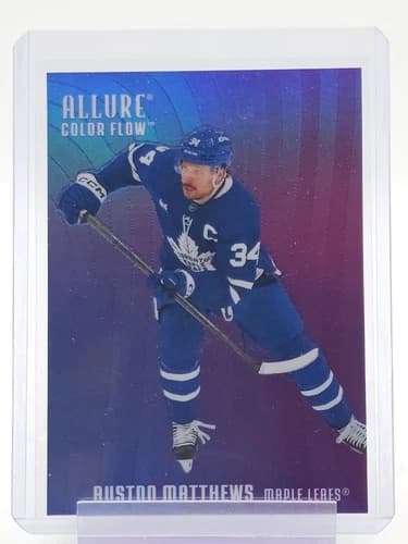 2025-26 Upper Deck Allure Color Flow Blue-Purple Auston Matthews #CF-26