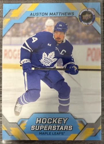 2026 Upper Deck National Hockey Card Day Hockey Superstars Auston Matthews #NHCD-16