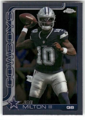 2025 Topps Chrome Football Joe Milton III Card #85