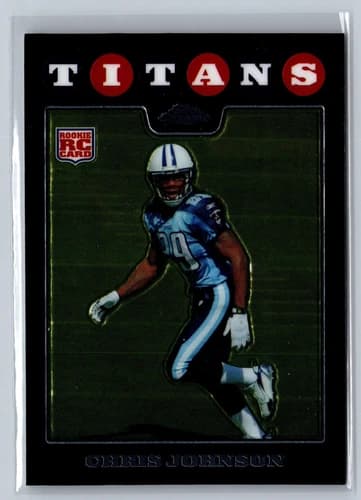 2008 Topps Chrome Chris Johnson Rookie Card #TC186