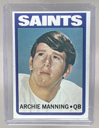 1972 Topps Archie Manning Rookie Card #55