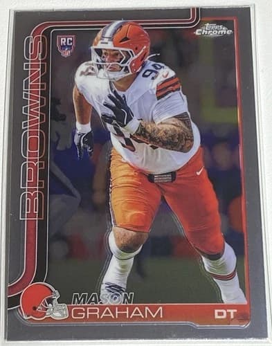 2025 Topps Chrome Football Mason Graham Rookie Card #302