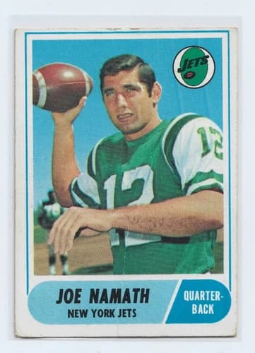 1968 Topps Joe Namath Card #65