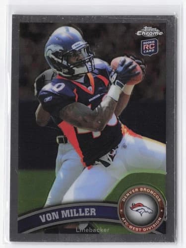 2011 Topps Chrome Von Miller Rookie Card #212