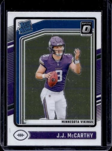 2024 Donruss Optic J.J. McCarthy Rookie Card #235