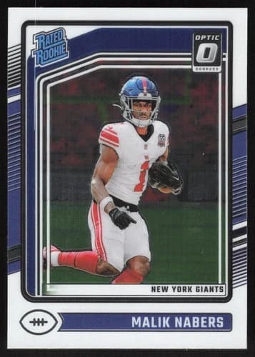 2024 Donruss Optic Malik Nabers Rated Rookie Card #271