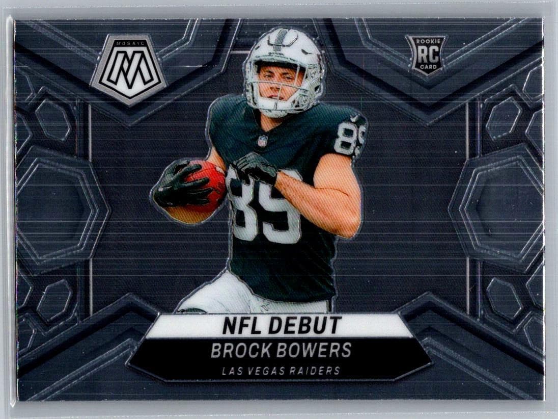 2024 Panini Mosaic Brock Bowers NFL Debut Rookie Card #286