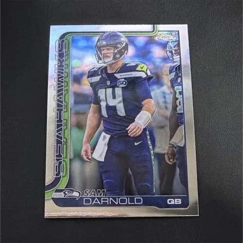 2025 Topps Chrome Football Sam Darnold Card #275