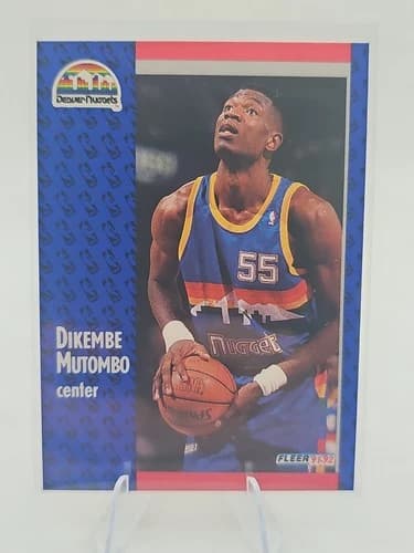 1991-92 Fleer Dikembe Mutombo Rookie Card #277