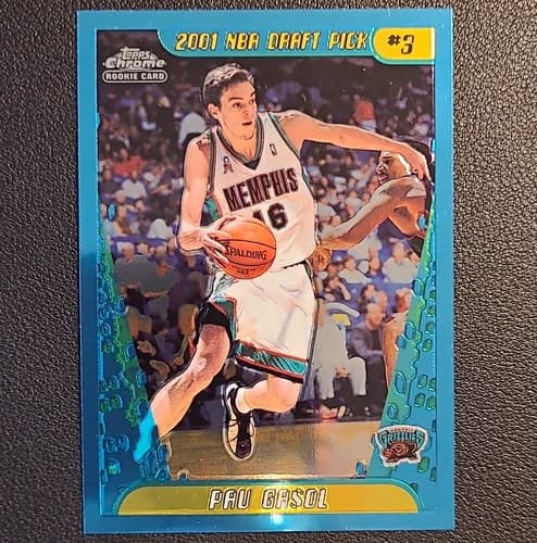 2001-02 Topps Chrome Pau Gasol Rookie Card #131