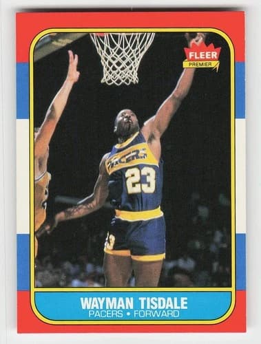 1986 Fleer Wayman Tisdale Rookie Card #113