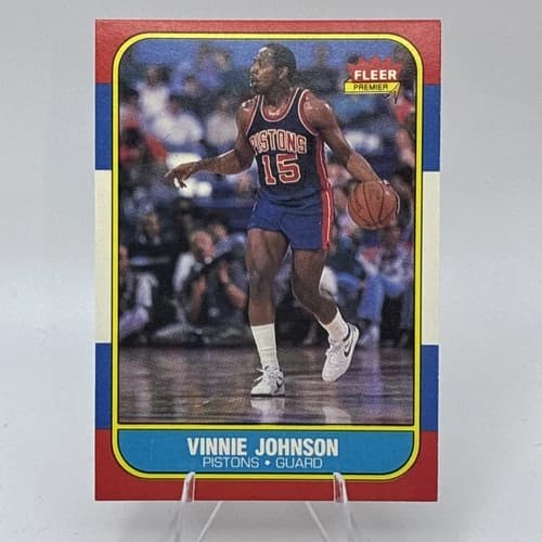 1986 Fleer Vinnie Johnson #56