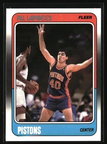 1988 Fleer Bill Laimbeer #42