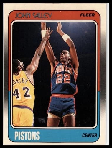 1988 Fleer John Salley Rookie Card #44