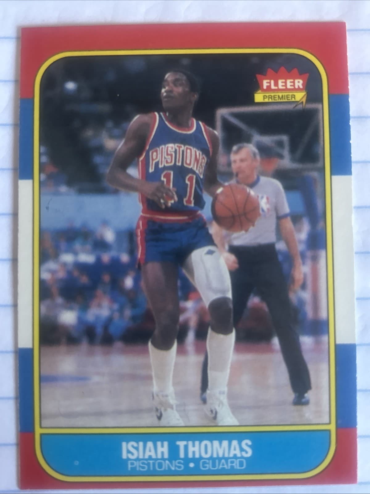 1986 Fleer Isiah Thomas #109