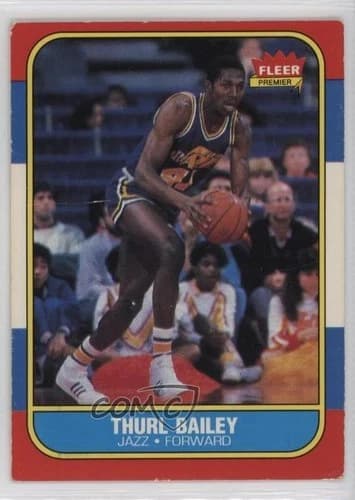1986 Fleer Thurl Bailey Rookie Card #6