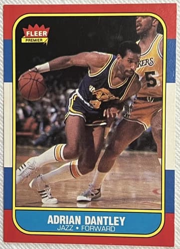 1986 Fleer Adrian Dantley #21