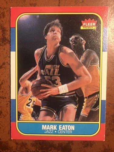 1986 Fleer Mark Eaton Rookie Card #28