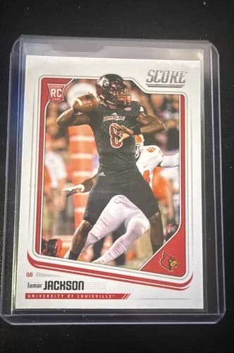 2018 Panini Score Lamar Jackson Rookie Card #352