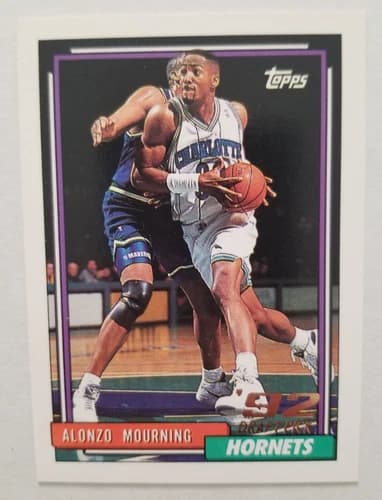 1992 Topps Alonzo Mourning Draft Pick Rookie Card #393
