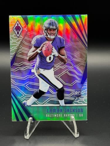 2018 Panini Phoenix Lamar Jackson Rookie Card #112