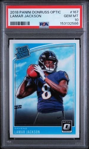 2018 Panini Donruss Optic Lamar Jackson Rookie Card #167