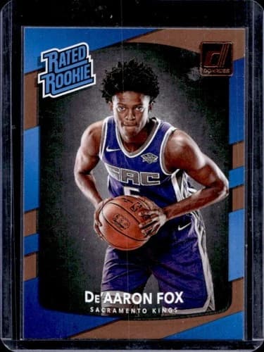 2017 Panini Donruss De'Aaron Fox Rookie Card #196