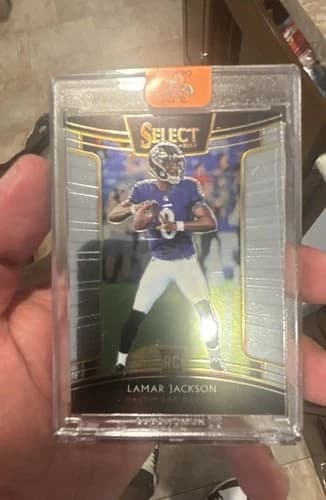 2018 Panini Select Concourse Lamar Jackson Rookie Card #70