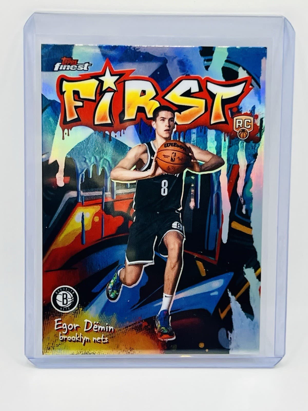 2025 Topps Finest Egor Dëmin First Refractor Rookie Insert #F-8