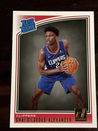 2018 Panini Donruss Shai Gilgeous-Alexander Rookie Card #162