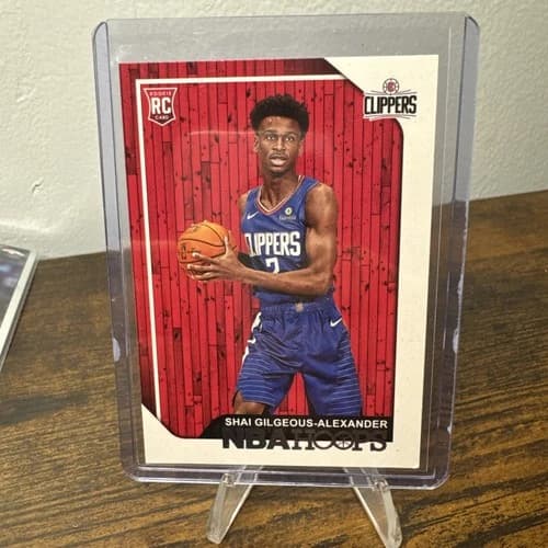 2018 Panini Hoops Shai Gilgeous-Alexander Rookie Card #262
