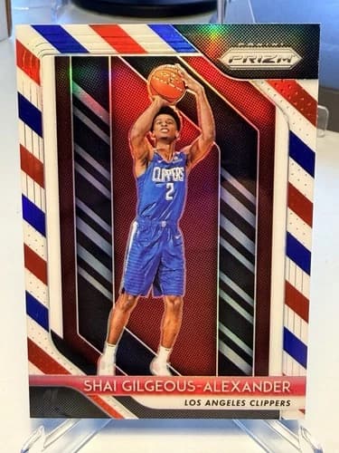 2018 Panini Prizm Shai Gilgeous-Alexander Red White Blue Prizm #184