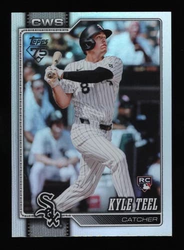 2026 Topps Series 1 Baseball Kyle Teel Rainbow Foil Rookie Card #201