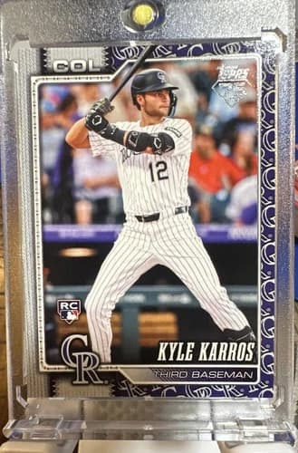 2026 Topps Series 1 Baseball Kyle Karros Team Color Border Rookie Card #334