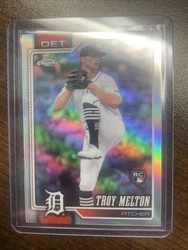 2026 Topps Series 1 Baseball Troy Melton Rainbow Foil Rookie Card #212