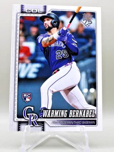 2026 Topps Series 1 Baseball Warming Bernabel Rookie Card #55