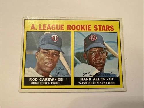 1967 Topps AL Rookies Rod Carew and Hank Allen #569